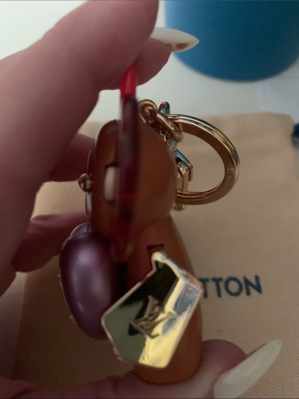 Louis Vuitton Vivienne purse/bag charm keychain - Picture 7 of 9